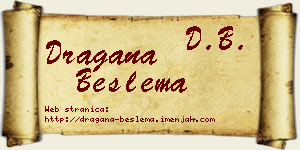 Dragana Beslema vizit kartica